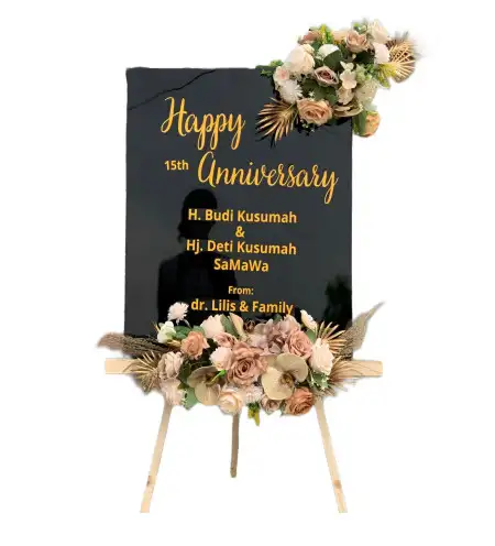 Papan Bunga Akrilik Jati Luhur